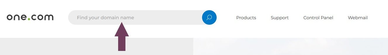 one-com domain screen